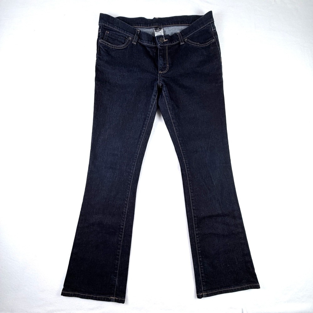PATAGONIA Low Rise Bootcut‎ Jeans #56920 Women Sz 31 Dark Wash Organic Cotton